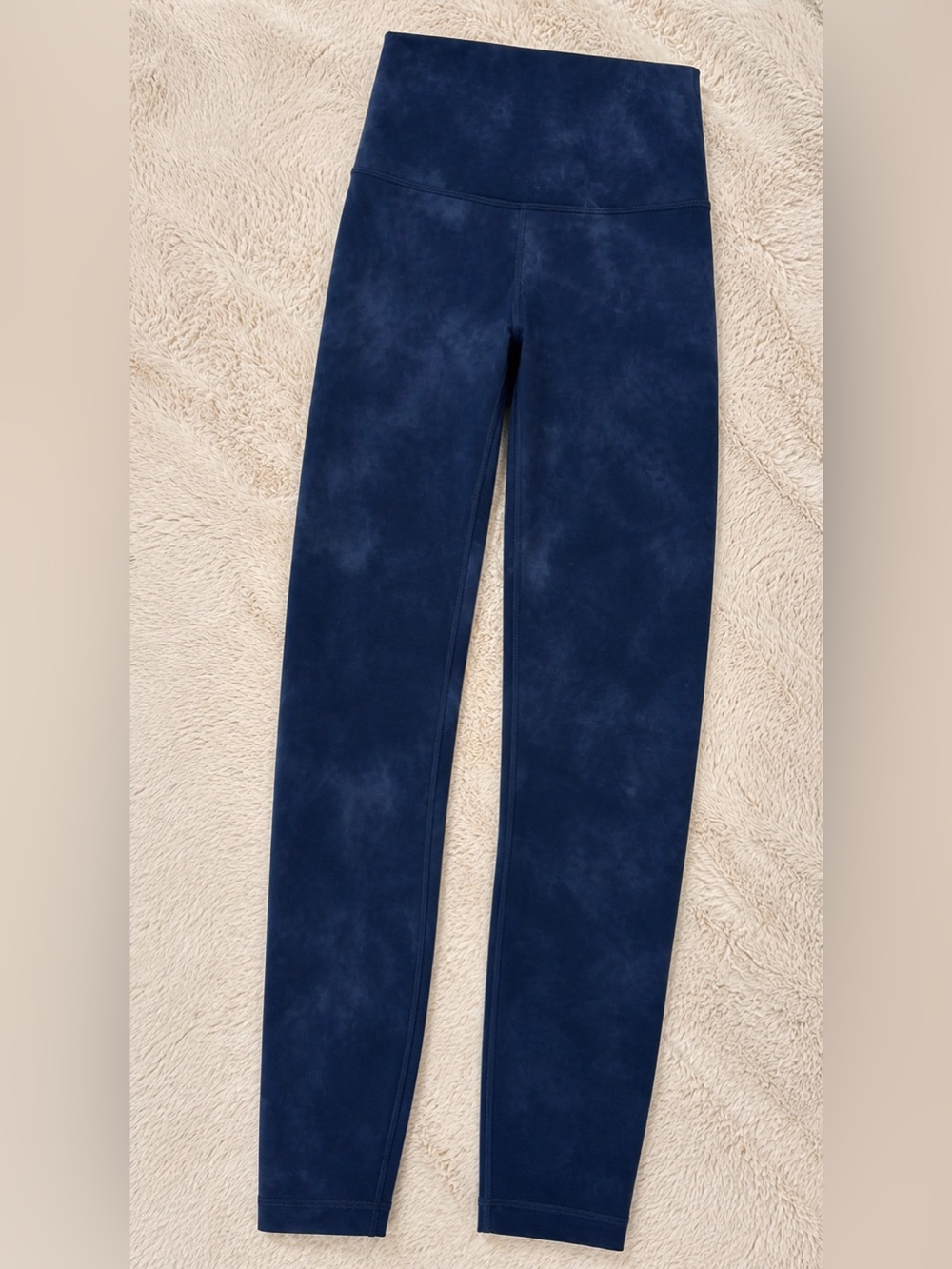 Lululemon Navy Tie-Dye Leggings Size 4 | High Rise | Like New